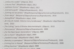 Filmografia Sławomira Grünberga cz.2