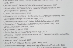 Filmografia Sławomira Grünberga cz.3