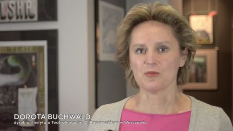 List poparcia dla dyrektor Instytutu Teatralnego Pani Doroty Buchwald